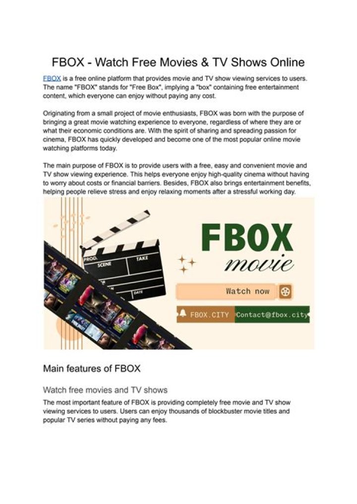 Fbox Online Movies: Your Ultimate Guide to Streaming the Latest Films